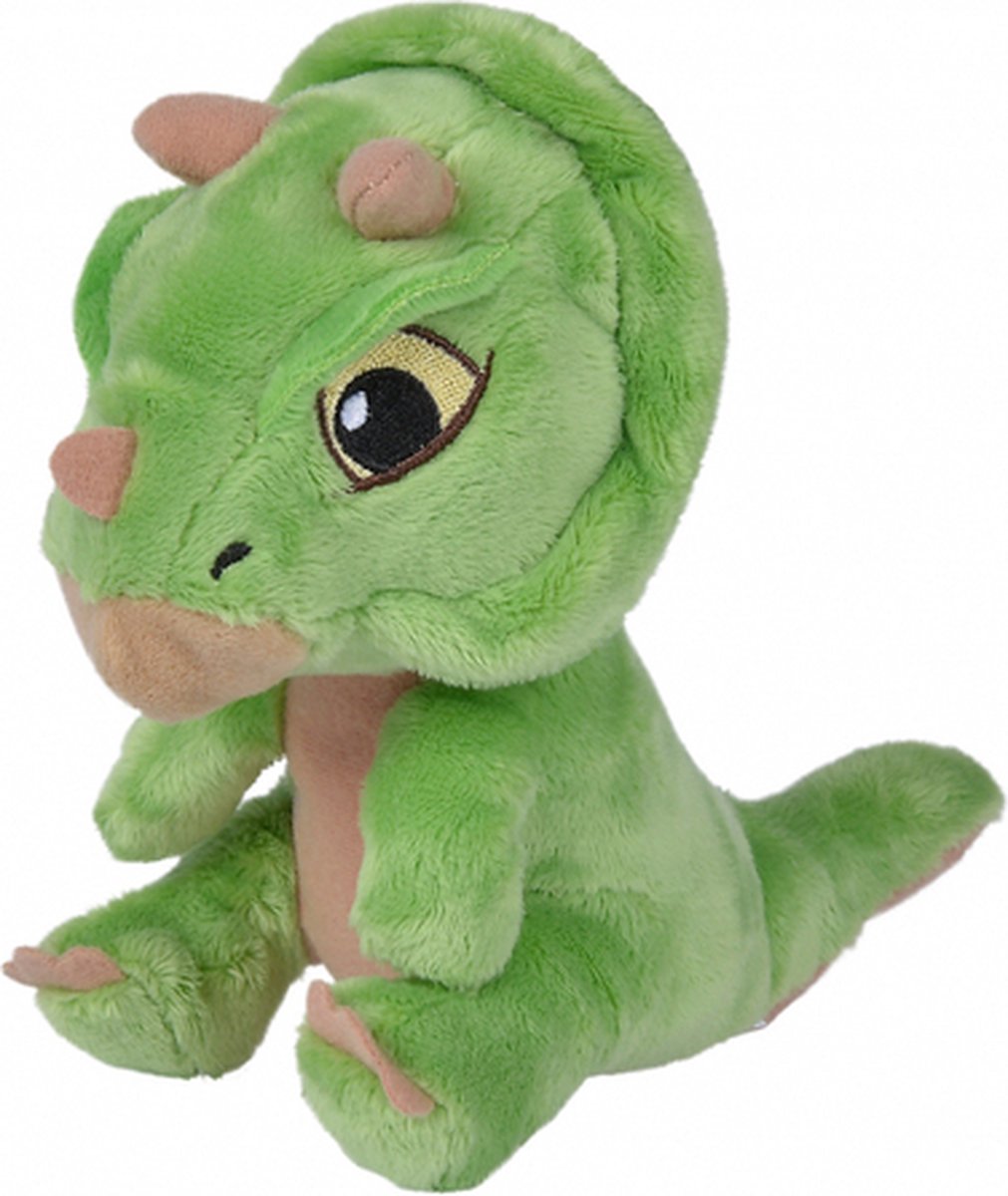 Jurassic World Mini Dinosaurus Pluche Knuffel (Groen) 18 cm | Jurassic Park Plush Toy | Speelgoed knuffeldier knuffelpop voor kinderen jongens meisjes Dino Draak Dragon Knuffel